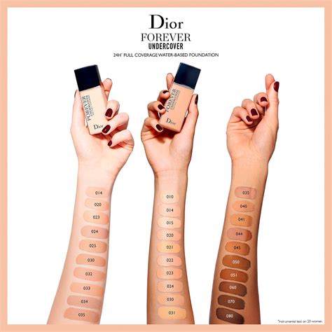 dior face and body foundation|dior forever foundation color chart.